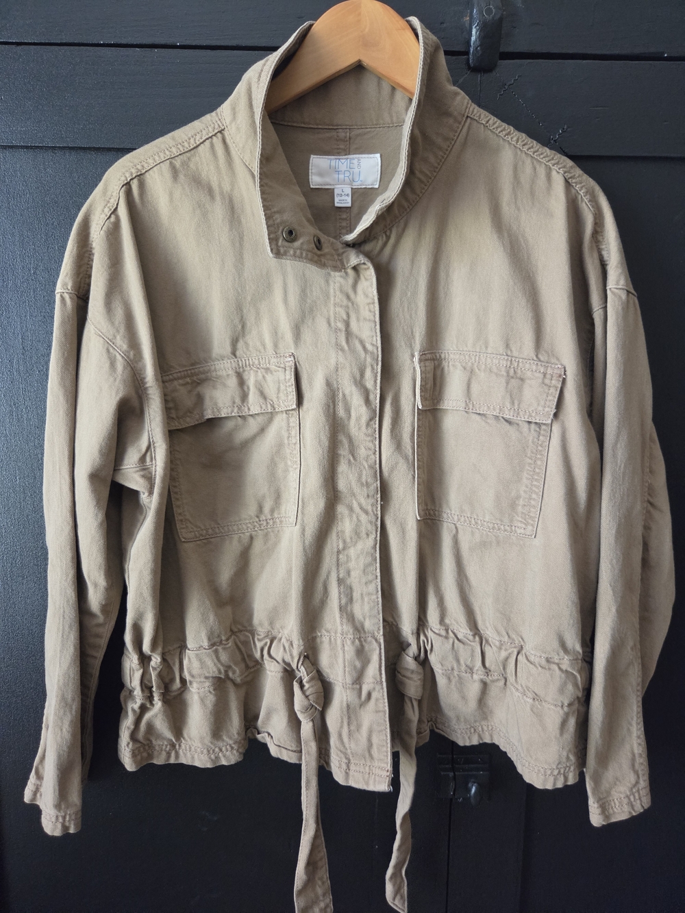 Time and Tru Women's Tan Utility Jacket ~ Size Large